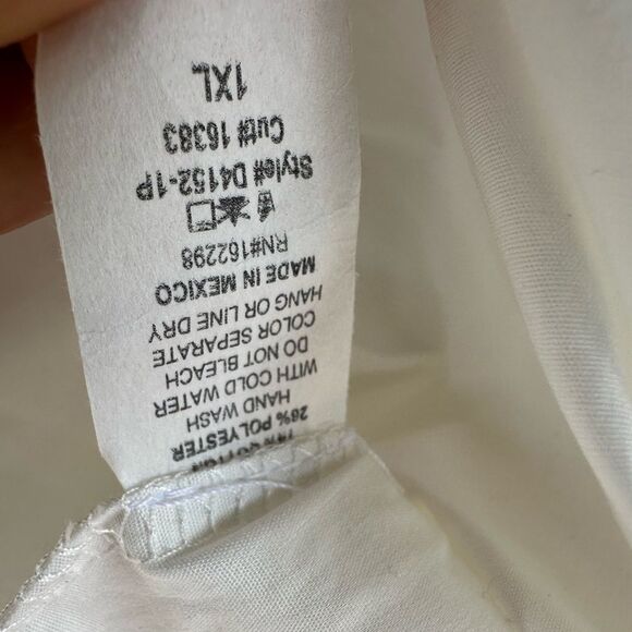 🎉5 for $45🎉 Impressionas Tunic Dress Women Size 1XL Blue White - Picture 9 of 9